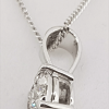 9ct White Gold Diamond Cluster Pendant - Image 2