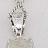 9ct White Gold Diamond Cluster Pendant - Image 3