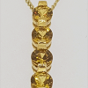 9ct Yellow Gold Yellow Sapphire Pendant