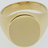 9ct Yellow Gold Signet Ring - Image 4