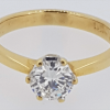 18ct Yellow Gold Diamond Solitaire Ring