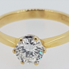 18ct Yellow Gold Diamond Solitaire Ring - Image 3
